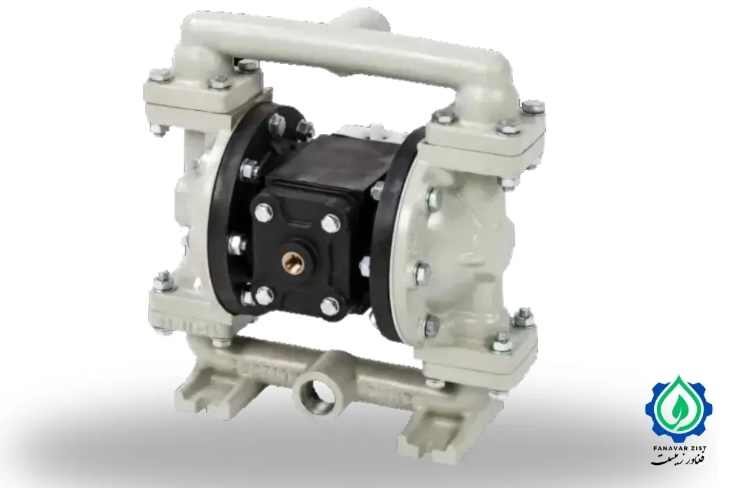 پمپ دیافراگمی فیلتر پرس پمکار pomkar بدنه آلومینیوم