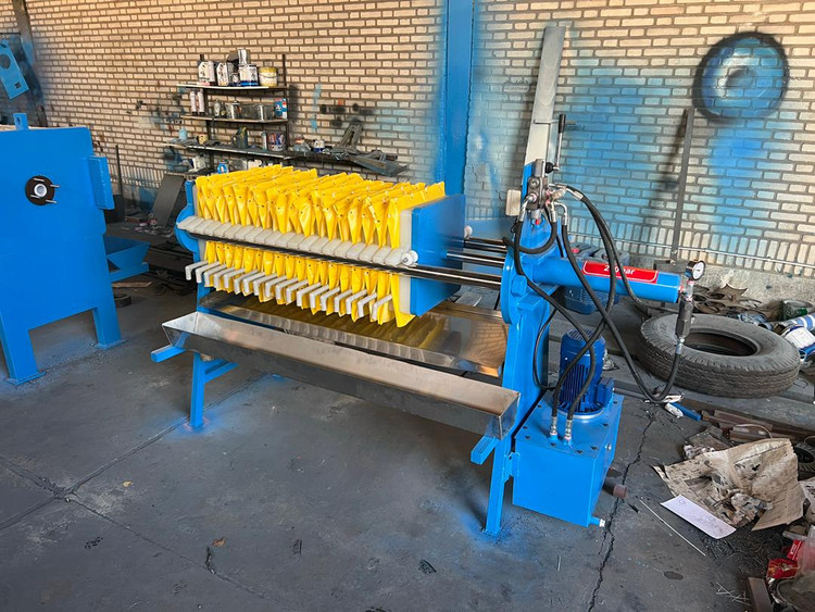 دستگاه فیلتر پرس ۴۰ هیدرولیک برقی آزمایشگاهی